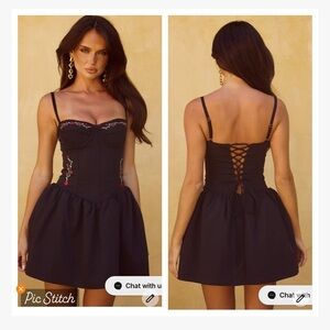 Runaway The Label Socora Mini Dress Black